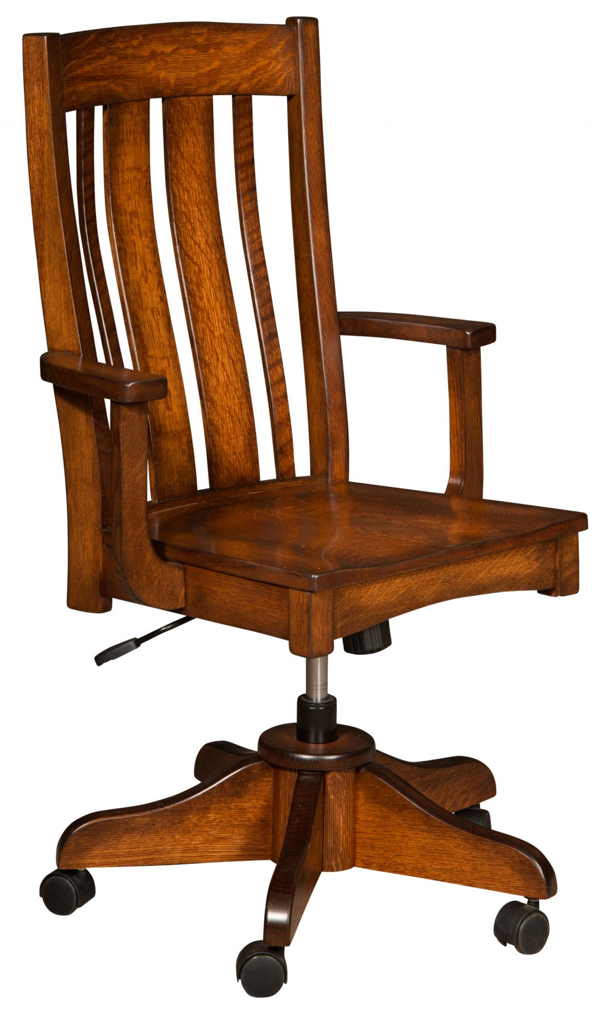 Деревянное офисное кресло
